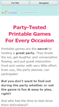 Mobile Screenshot of partyfunprintables.com